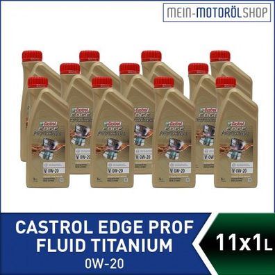 Castrol Edge Professional Fluid Titanium V 0W-20 11x1 Liter