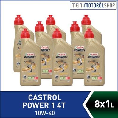 Castrol Power 1 4T 10W-40 8x1 Liter
