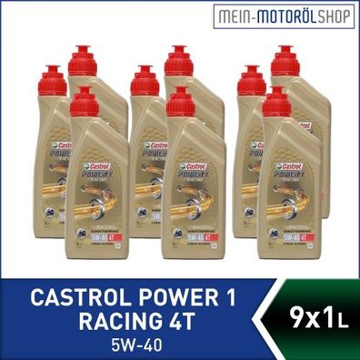 Castrol Power 1 Racing 4T 5W-40 9x1 Liter