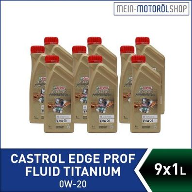 Castrol Edge Professional Fluid Titanium V 0W-20 9x1 Liter