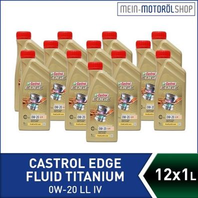 Castrol Edge Fluid Titanium 0W-20 LL IV 12x1 Liter