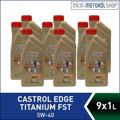 Castrol Edge Fluid Titanium 5W-40 9x1 Liter