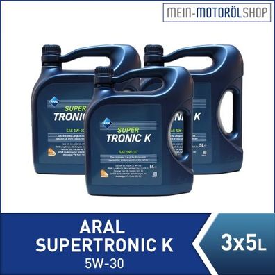 Aral SuperTronic K 5W-30 3x5 Liter