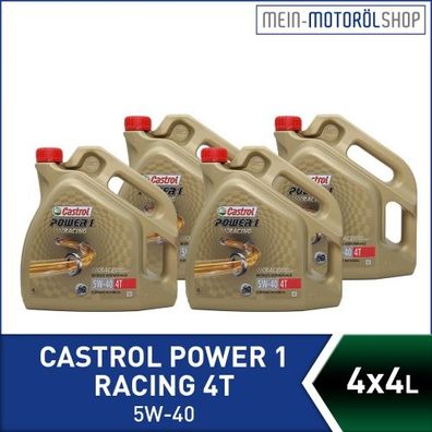 Castrol Power 1 Racing 4T 5W-40 4x4 Liter