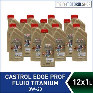 Castrol Edge Professional Fluid Titanium V 0W-20 12x1 Liter