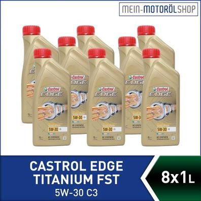 Castrol Edge Fluid Titanium 5W-30 C3 8x1 Liter