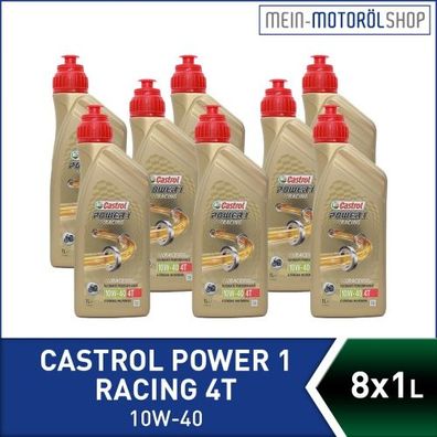 Castrol Power 1 Racing 4T 10W-40 8x1 Liter