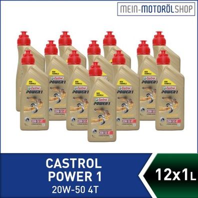 Castrol Power 1 4T 20W-50 12x1 Liter