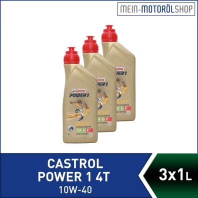 Castrol Power 1 4T 10W-40 3x1 Liter