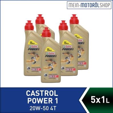 Castrol Power 1 4T 20W-50 5x1 Liter