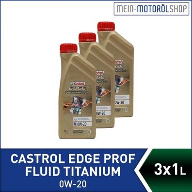 Castrol Edge Professional Fluid Titanium V 0W-20 3x1 Liter