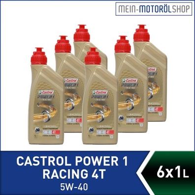 Castrol Power 1 Racing 4T 5W-40 6x1 Liter