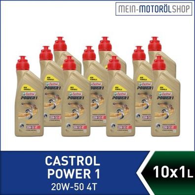 Castrol Power 1 4T 20W-50 10x1 Liter