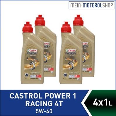 Castrol Power 1 Racing 4T 5W-40 4x1 Liter