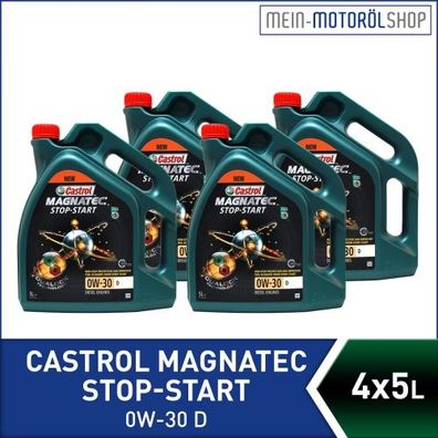 Castrol Magnatec Stop-Start 0W-30 D 4x5 Liter