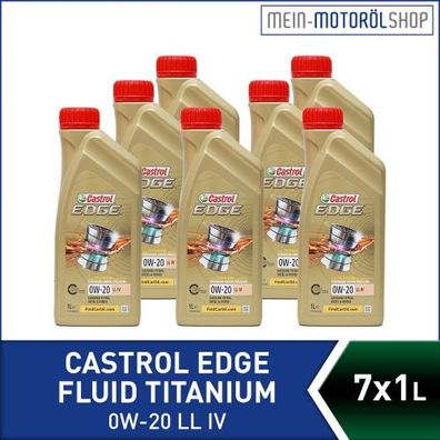 Castrol Edge Fluid Titanium 0W-20 LL IV 7x1 Liter