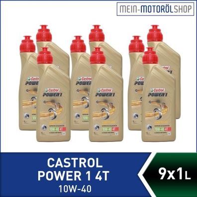 Castrol Power 1 4T 10W-40 9x1 Liter