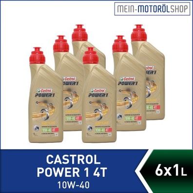 Castrol Power 1 4T 10W-40 6x1 Liter
