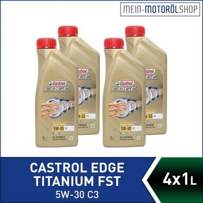 Castrol Edge Fluid Titanium 5W-30 C3 4x1 Liter