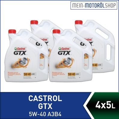 Castrol GTX 5W-40 A3/ B4 4x5 Liter
