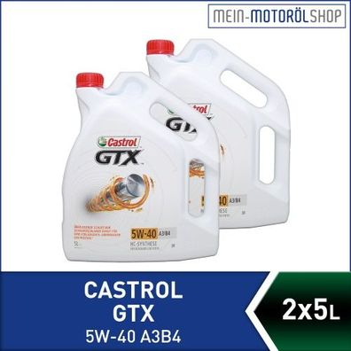 Castrol GTX 5W-40 A3/ B4 2x5 Liter