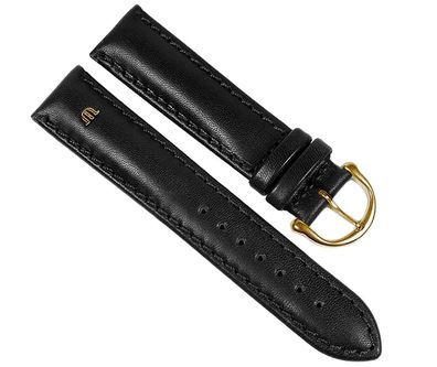 Maurice Lacroix Galant Uhrenarmband Leder matt schwarz 20mm 22495G