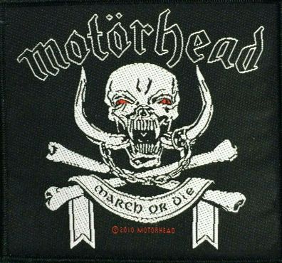 Motörhead March Or Die Aufnäher Patch NEU & Official!