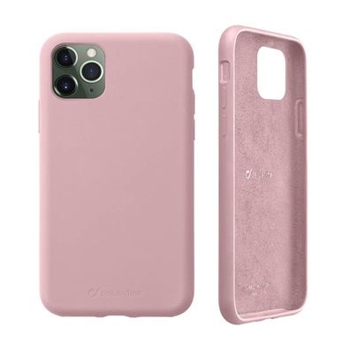Cellularline Sensation Silikon Hülle für Apple iPhone 11 Pro soft touch Pink Neu