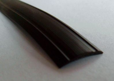 Gummiprofil 24m 12mm für Kederschiene Leistenfüller dunkelbraun 212f022 NEU