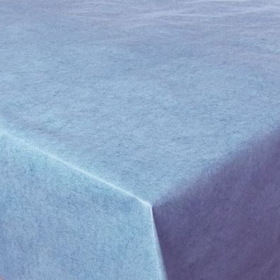 PVC Tischdecke Marble Blau Wachstuch Uni marmoriert · Breite & Länge wählbar