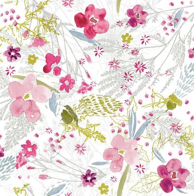PVC Tischdecke Bloom Blumen bunt Wachstuch • Breite & Länge wählbar • Frühling