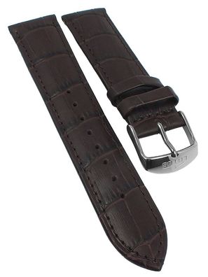 Lotus Watches Uhrenarmband 22mm braun Leder Krokooptik 18216/3 18216