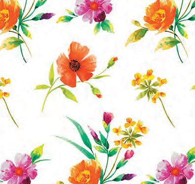 PVC Tischdecke Blume Wachstuch · Breite & Länge wählbar · Frühling Blumen bunt