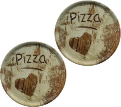 Pizzateller Porzellan Flour 33cm - 2er Set - Hearts