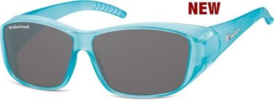 Überziehsonnenbrille "Eclipse" Überbrille Polarisationsbrille Sonnenbrille Eisblau