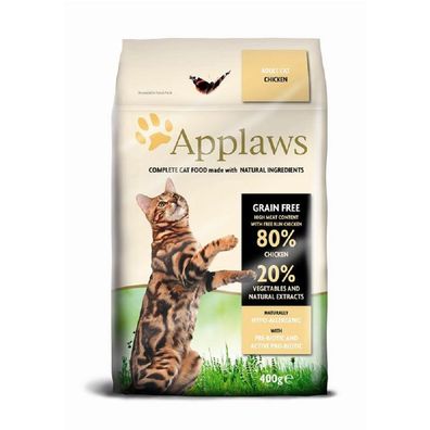 Applaws ¦ Natural Dry - Adult Chicken -6 x 400g ¦ Katzentrockenfutter