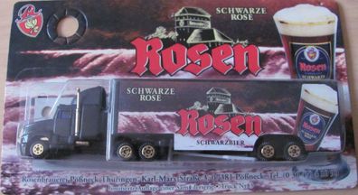 Rosenbrauerei Pössneck Nr.07 - Schwarze Rose Schwarzbier - Kenworth T800 - US Sz