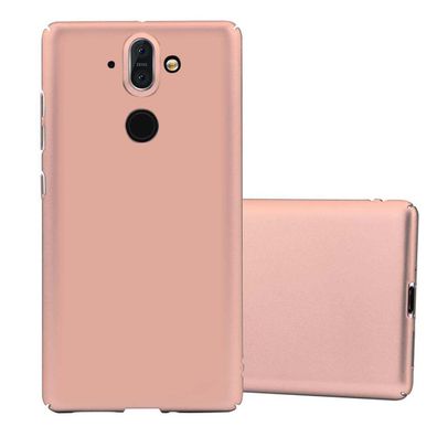 Cadorabo Hülle kompatibel mit Nokia 8 Sirocco in METALL ROSÉ GOLD - Hard Case ...