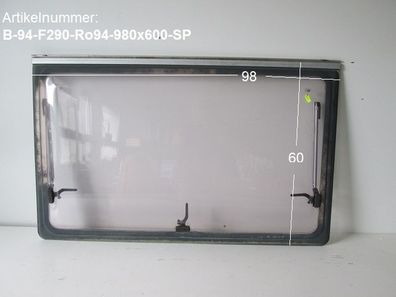 Bürstner Wohnmobil-Fenster gebr. ca 98 x 60 (Roxite 94 D399, zB Fiat Ducato 290) ...