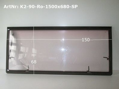 Knaus Azur Wohnwagenfenster ca 150 x 68 gebr. (zB 540er) Roxite80 D401 9002 Sonder...