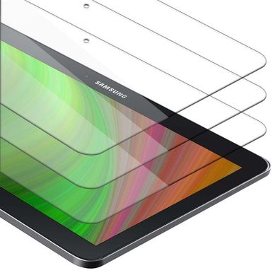 Cadorabo 3x Panzer Folie kompatibel mit Samsung Galaxy Tab 4 (10.1 Zoll) in KRISTA...