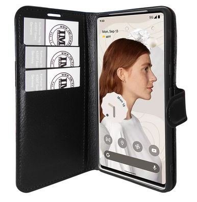 Buch Tasche "Fancy" kompatibel mit GOOGLE PIXEL 7 PRO Handy Hülle Etui Brieftasche...