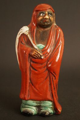 Japansche Bodhidharma (Daruma) Figur Statue Kutani Porzellan Japan Figurine