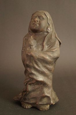 Japanische Keramik Bodhidharma (Daruma) Statue Figur Japan Figurine