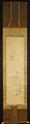 Schneelandschaft Japanisches Rollbild Kakejiku Kakemono Hanging Scroll 5898