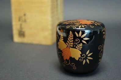 Makie Chu Natsume Japanischer Teebehälter für Teezeremonie Tea Caddy 5273
