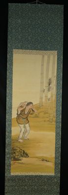 Gama Sennin Japanisches Rollbild Kakejiku Kakemono Japan Hanging Scroll 5970