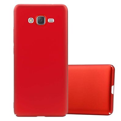 Cadorabo Hülle kompatibel mit Samsung Galaxy J7 2015 in METALL ROT - Hard Case ...