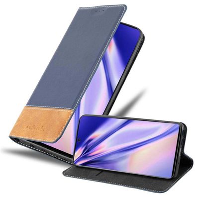 Cadorabo Hülle kompatibel mit Samsung Galaxy NOTE 10 in DUNKEL BLAU BRAUN - Schutz...