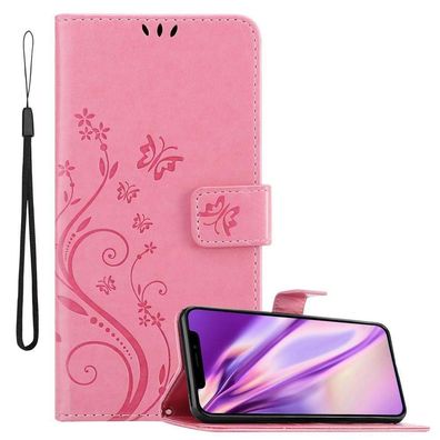 Cadorabo Hülle kompatibel mit Apple iPhone XS MAX in FLORAL ROSA - Schutzhülle im ...